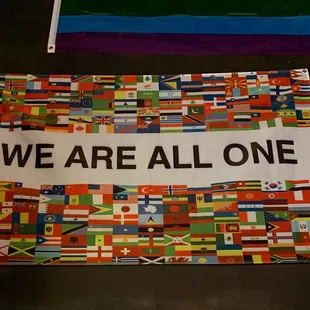 Flag wall