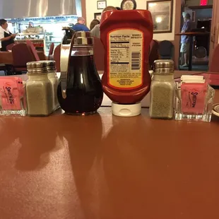 Even the condiments are dressed up today...