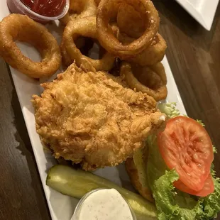 Fried chicken sandwich