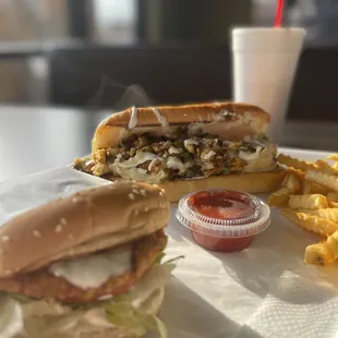 Chicken Philly steaming