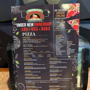 New menu