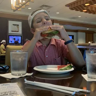 I think he&apos;s a fan of the burgers.
