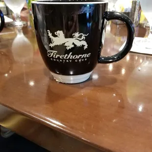 coffee cup with logo