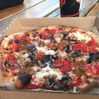 Small 10" Sausage and Mushroom Pizza