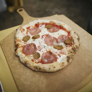 Sausage and Sopressata.