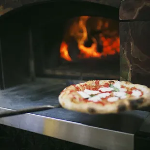 Into the oven.