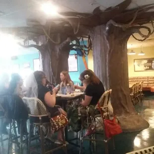 Weird trees going into ceiling