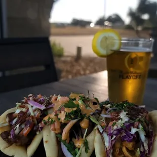 Butter Chicken Naan Tacos