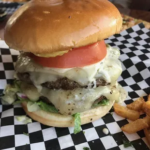 Green Chile Cheeseburger Burger