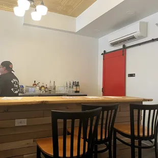 a man sitting at a bar