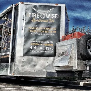 a truck parked in a parking lot