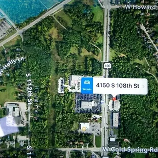 The new location.