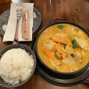 Penang curry with chicken