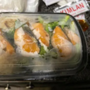 Salmon, brown rice, and broccoli