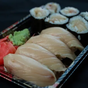 Yellowtail Nigiri and Roll