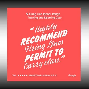 Permit to Carry is rated 5 Stars