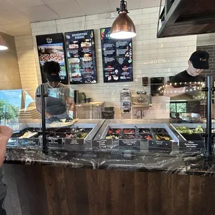 Build your pizza bar