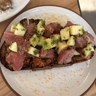 Yellowfin Tuna Tartar Toast