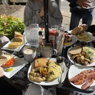 Vibrant Veggie Omelette, Breakfast Wrap, Fluffy French Toast