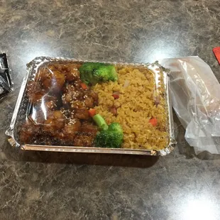 Sesame Chicken Combo