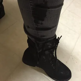 Nastiness on my jeans and boot. 1st China