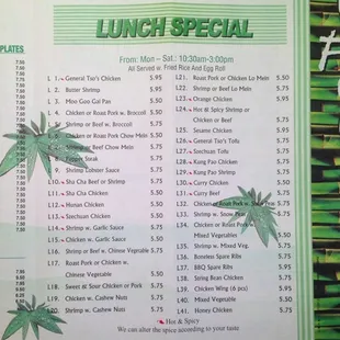 Menu - FRONT