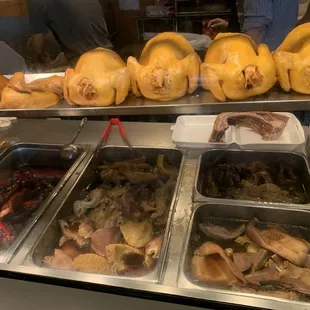 a variety of food items