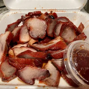 BBQ pork. Cha siu.