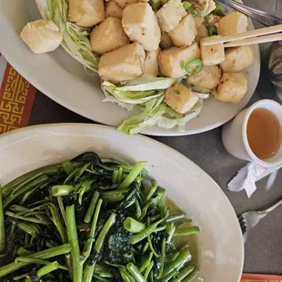 S&amp;P tofu &amp; greens