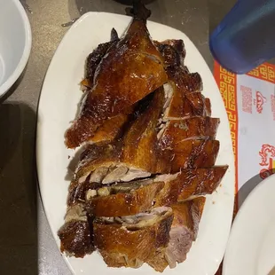 Half roast duck