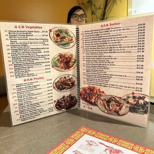 the menu and prices