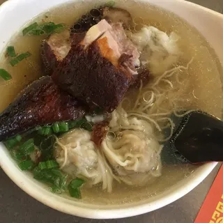 Fresh Shrimp Wonton Noodle Soup