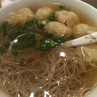 Fresh Shrimp Wonton Noodle Soup