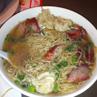 BBQ Pork & Wonton Noodle Soup