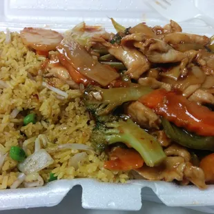 Garlic chicken lunch special