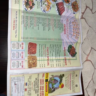 2021 Menu