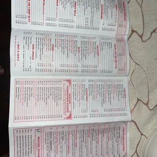 2021 Menu