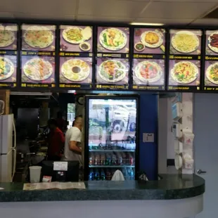 The counter where you place your order