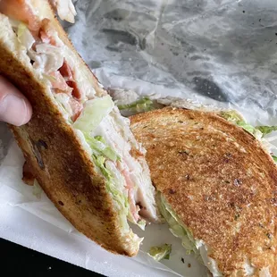 Turkey Bacon Club Sandwich