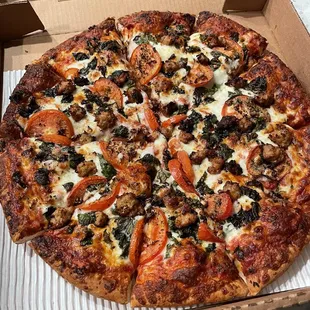 Basilicious Pizza with sausage