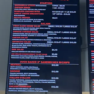 1st menu