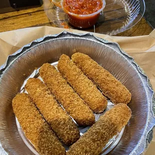 Mozzarella Sticks $10 for 6 - good but pricey!