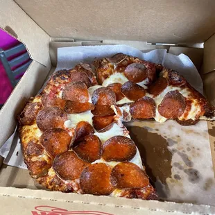 Mini pepperoni pizza