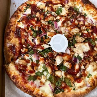 Small sized BBQ Chicken Pizza