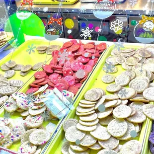 a variety of cookies on display