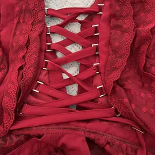 Back detailing of dress - bought