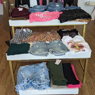 I bought the shorts on the middle shelf!