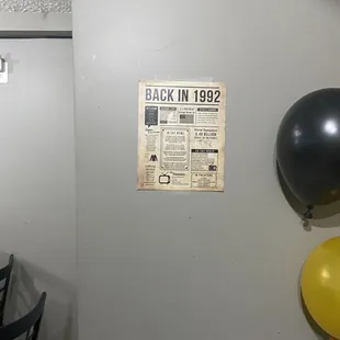 Decorations they let us put up