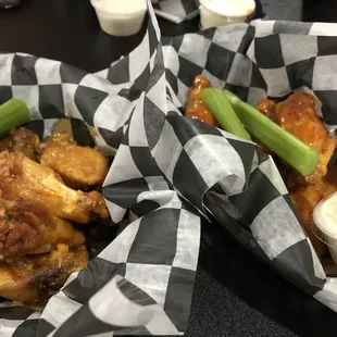 Traditional Chicken Wings (mango habanero and spicy garlic butter)