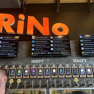 Some of the beer menu!